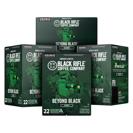 (4 pack) Black Rifle Coffee Company Beyond Black Coffee K-Cups, 88/Carton