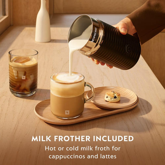 Nespresso Vertuo Pop+ Coffee Machine with Milk Frother, Liquorice Black