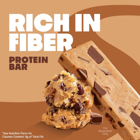 Quest Nutrition Chocolate Chip Cookie Dough Protein Bars, High Protein, Low Carb, Gluten Free, Keto Friendly, 12 Count