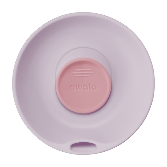 Owala SmoothSip Stainless Steel Coffee Tumbler, 20oz, Cotton Candy Sky