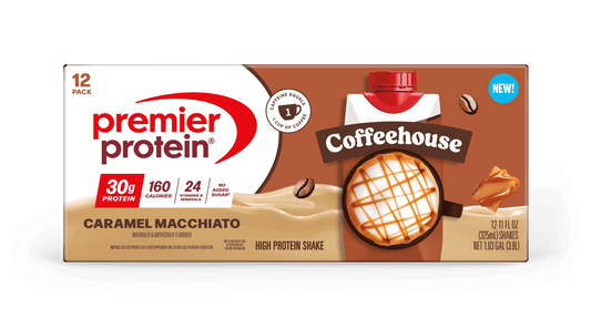Premier Protein Shake, Coffeehouse Caramel Macchiato, 30g Protein, 11 fl oz, 12 Ct