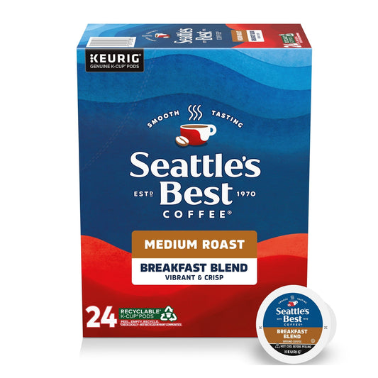 Seattle’s Best Coffee, Breakfast Blend, Medium Roast K-Cup Coffee Pods, 24 Count