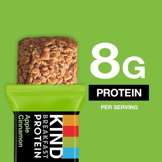 (5 pack) KIND Breakfast Protein Bars, Apple Cinnamon, Gluten Free, 8g Protein, 1.76 oz, 30 Packs