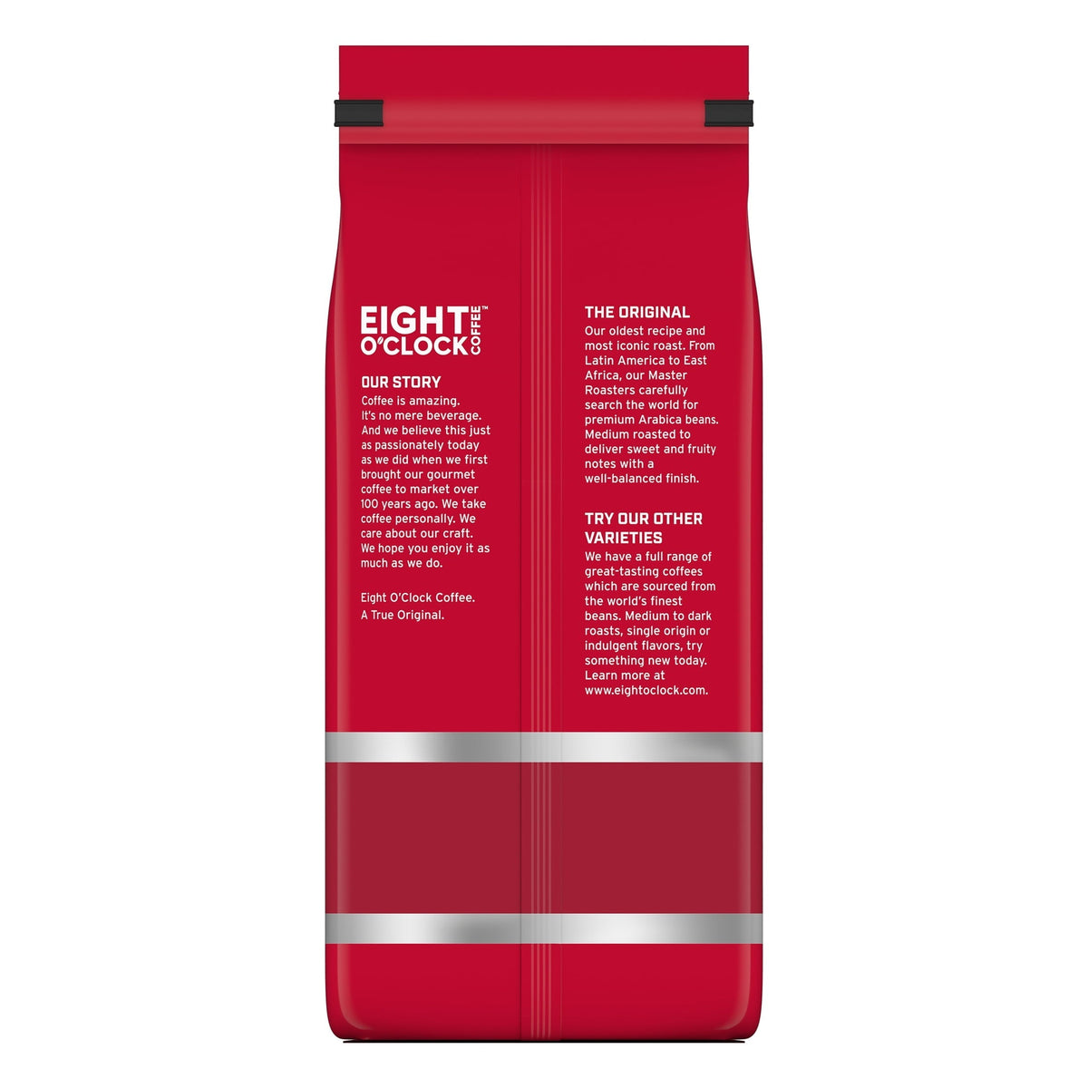 Eight O'Clock Coffee Medium Roast Whole Bean The Original Coffee 32 oz