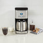 12-Cup Programmable Coffee Maker with Thermal Carafe, 1-4 Cup Setting, Brew Strength Control and Brew Pause, Stainless Steel, Silver