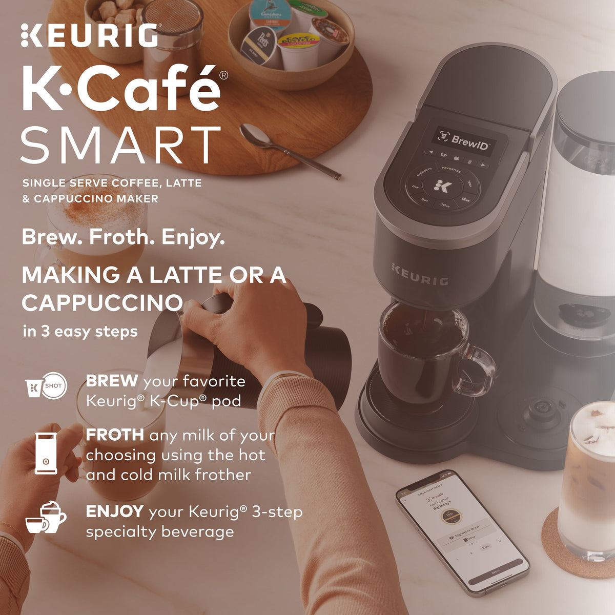 K-Café® SMART Single Serve Coffee Maker - Black