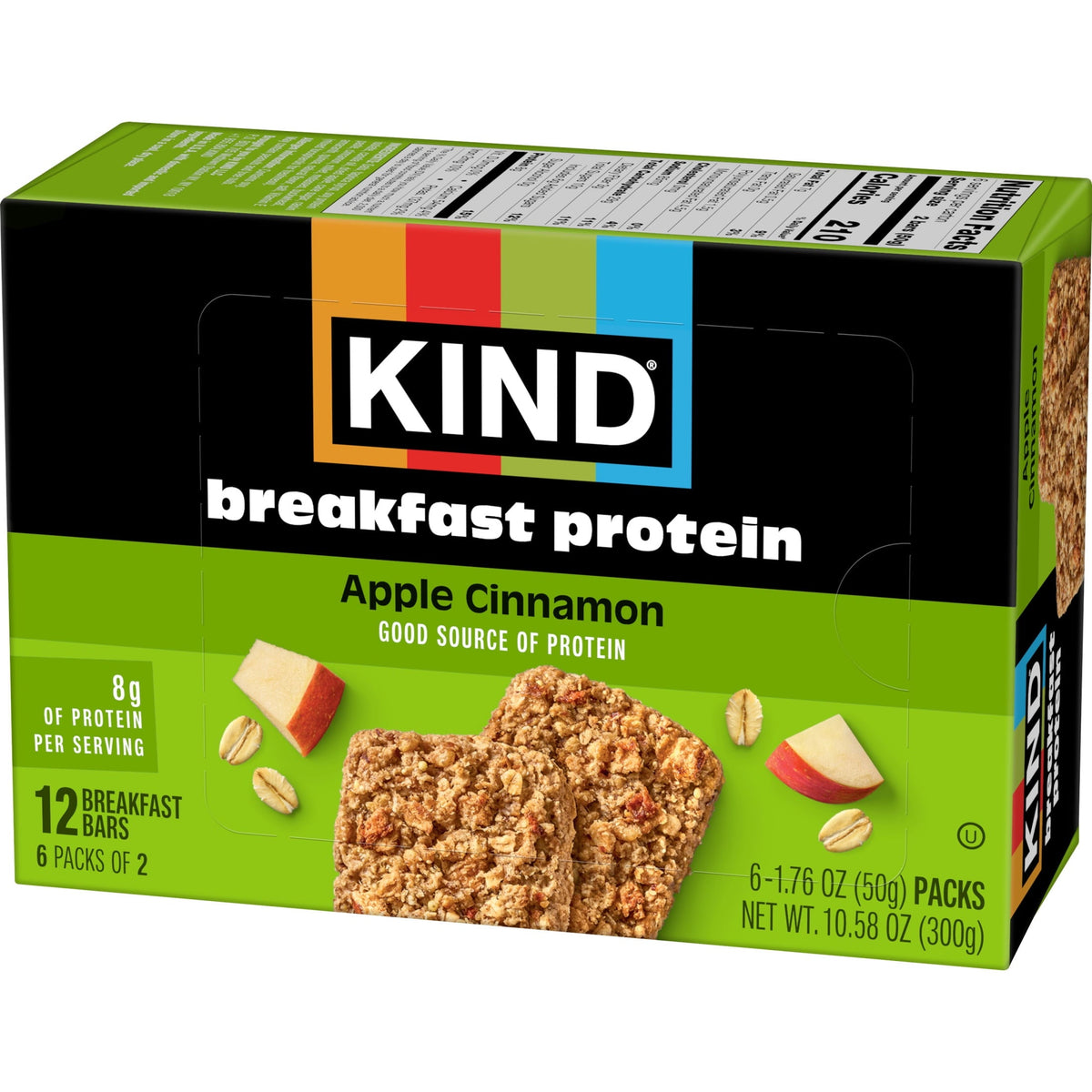 (5 pack) KIND Breakfast Protein Bars, Apple Cinnamon, Gluten Free, 8g Protein, 1.76 oz, 30 Packs