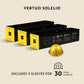 Nespresso Capsules Vertuo, Solelio, Mild Roast Coffee, 30-Count Coffee Pods