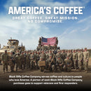 (6 pack) Black Rifle Coffee Company Wakin the Neighbors Extra High Caffeine, Medium Roast, Ground Coffee, 12 oz