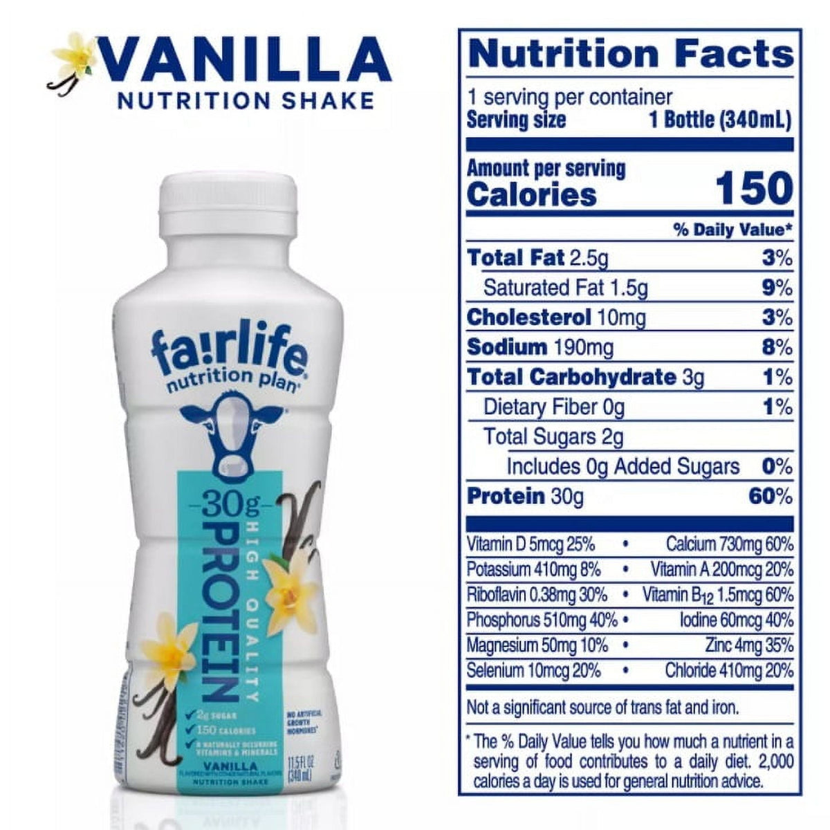 Fairlife Nutrition Plan High Protein Shake, 12 pk (Vanilla)