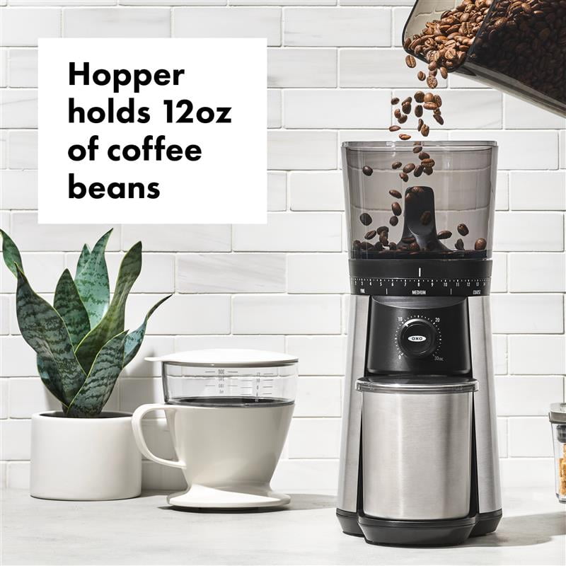 OXO Brew Stainless Steel Conical Burr Coffee Grinder