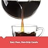 BLACK+DECKER 12-Cup Coffee Maker with Easy On/Off Switch, Easy Pour, Non-Drip Carafe with Removable Filter Basket, Vortex Technology, Black