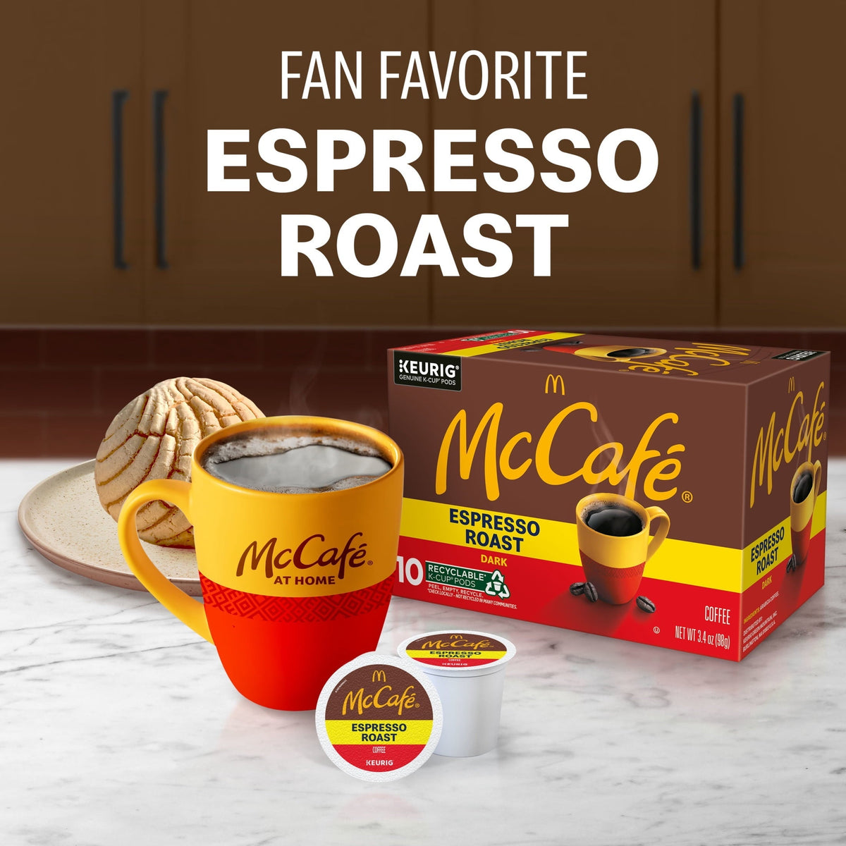 McCafe, Espresso Roast Coffee K-Cup Coffee Pods, 24 Count