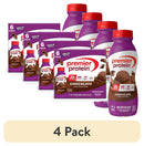 (4 pack) Premier Protein Shake, Chocolate, 30g Protein, 11.5 Fl Oz, 6 Ct