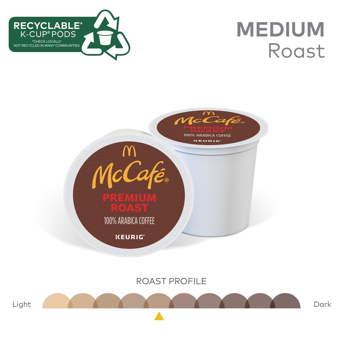 McCafe, Premium Medium Roast K-Cup Coffee Pods, 48 Count