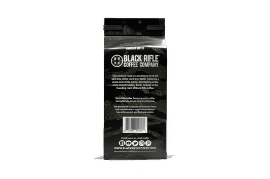 (6 pack) Black Rifle Coffee Company Just Black, Medium Roast, Ground Coffee,12 oz