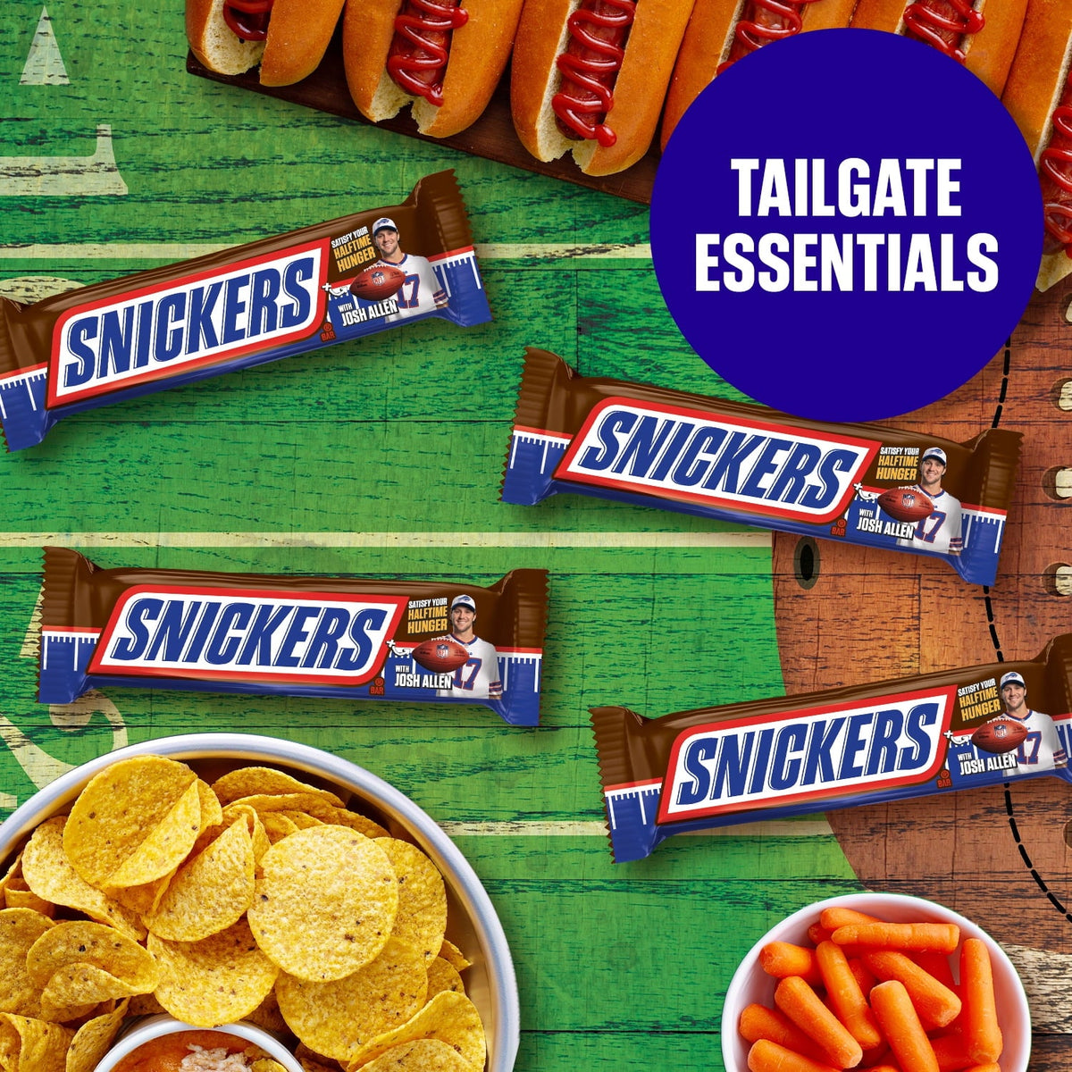 Snickers Full Size Bulk Chocolate Candy Bars - 1.86 oz Bar - 48 ct Box
