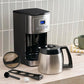 12-Cup Programmable Coffee Maker with Thermal Carafe, 1-4 Cup Setting, Brew Strength Control and Brew Pause, Stainless Steel, Silver