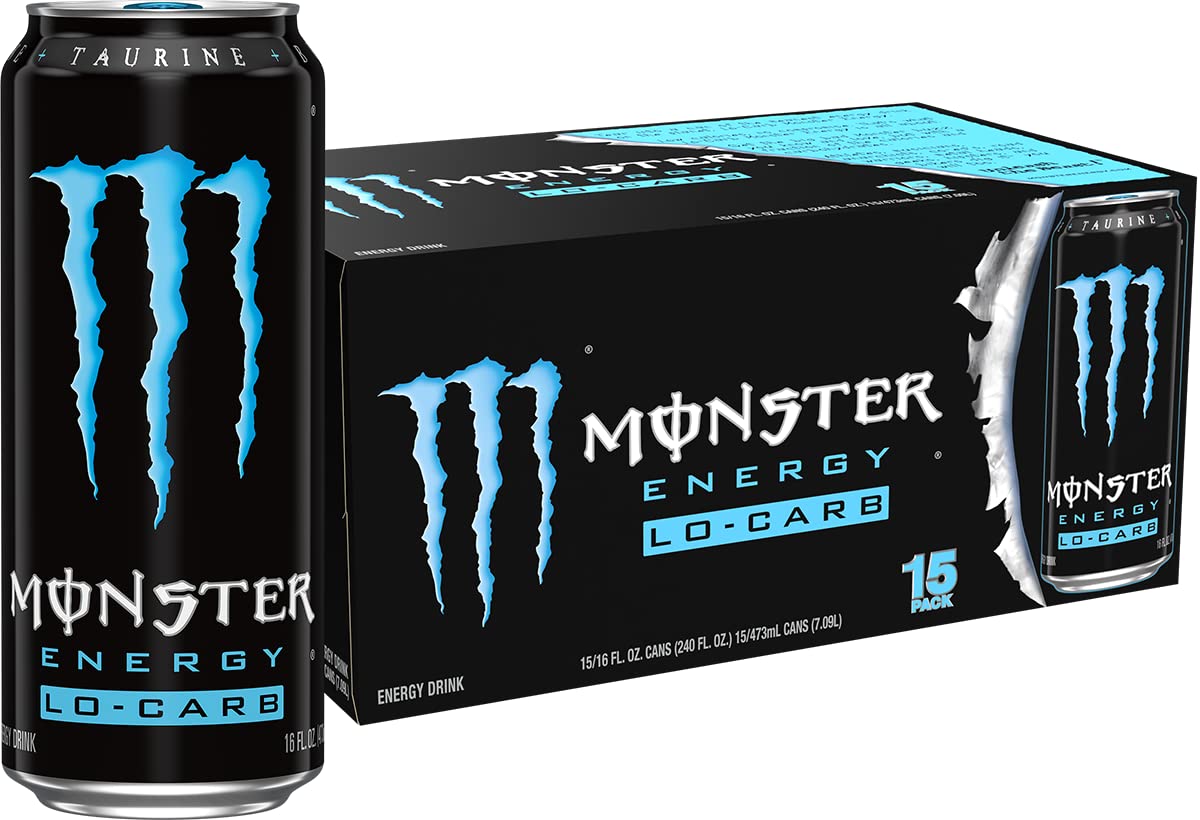 Monster Energy Drink, Green, Original, 16 Ounce (Pack of 15)