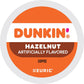 Dunkin' Hazelnut Flavored Medium Roast K-Cup Coffee Pods 22 Count, Keurig Compatible, Arabica Coffee, Smooth Nutty Flavor