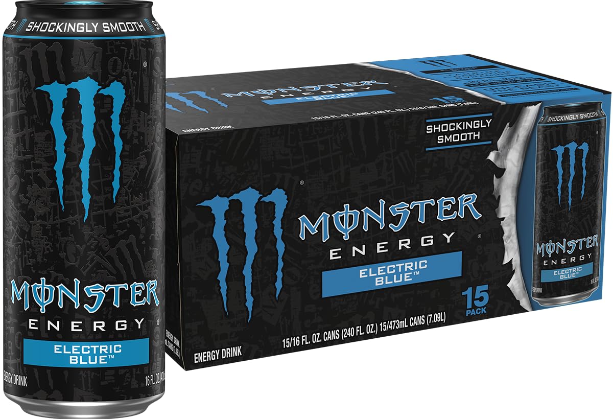Monster Energy Drink, Green, Original, 16 Ounce (Pack of 15)