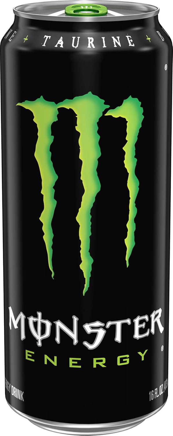 Monster Energy Drink, Green, Original, 16 Ounce (Pack of 15)