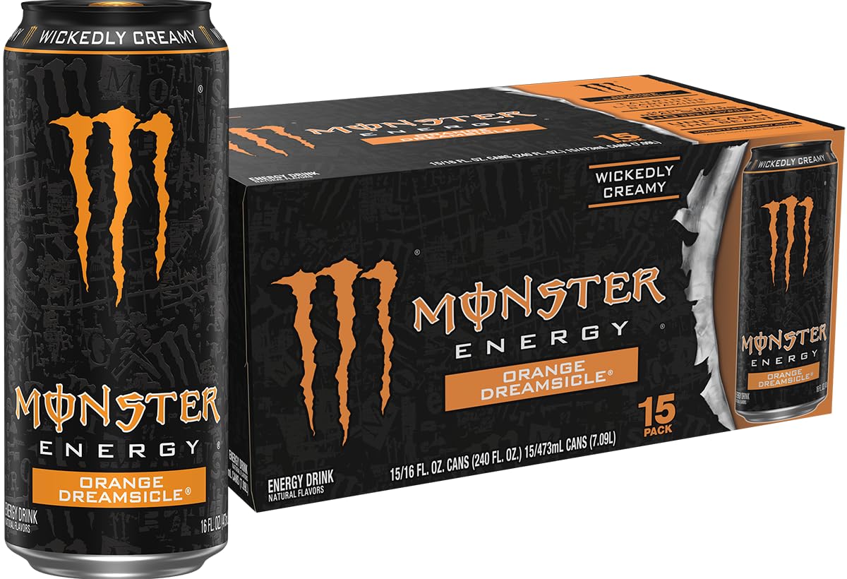 Monster Energy Drink, Green, Original, 16 Ounce (Pack of 15)