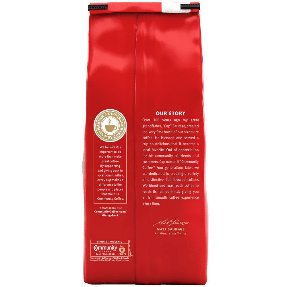Community Coffee Breakfast Blend Medium Roast Ground 32 oz Gable Top