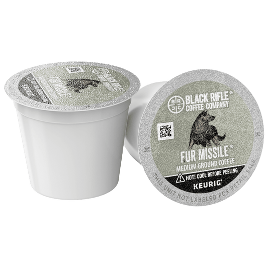 (4 pack) Black Rifle Coffee Company Fur Missile K-Cup Pods, Medium Roast, 22 Ct