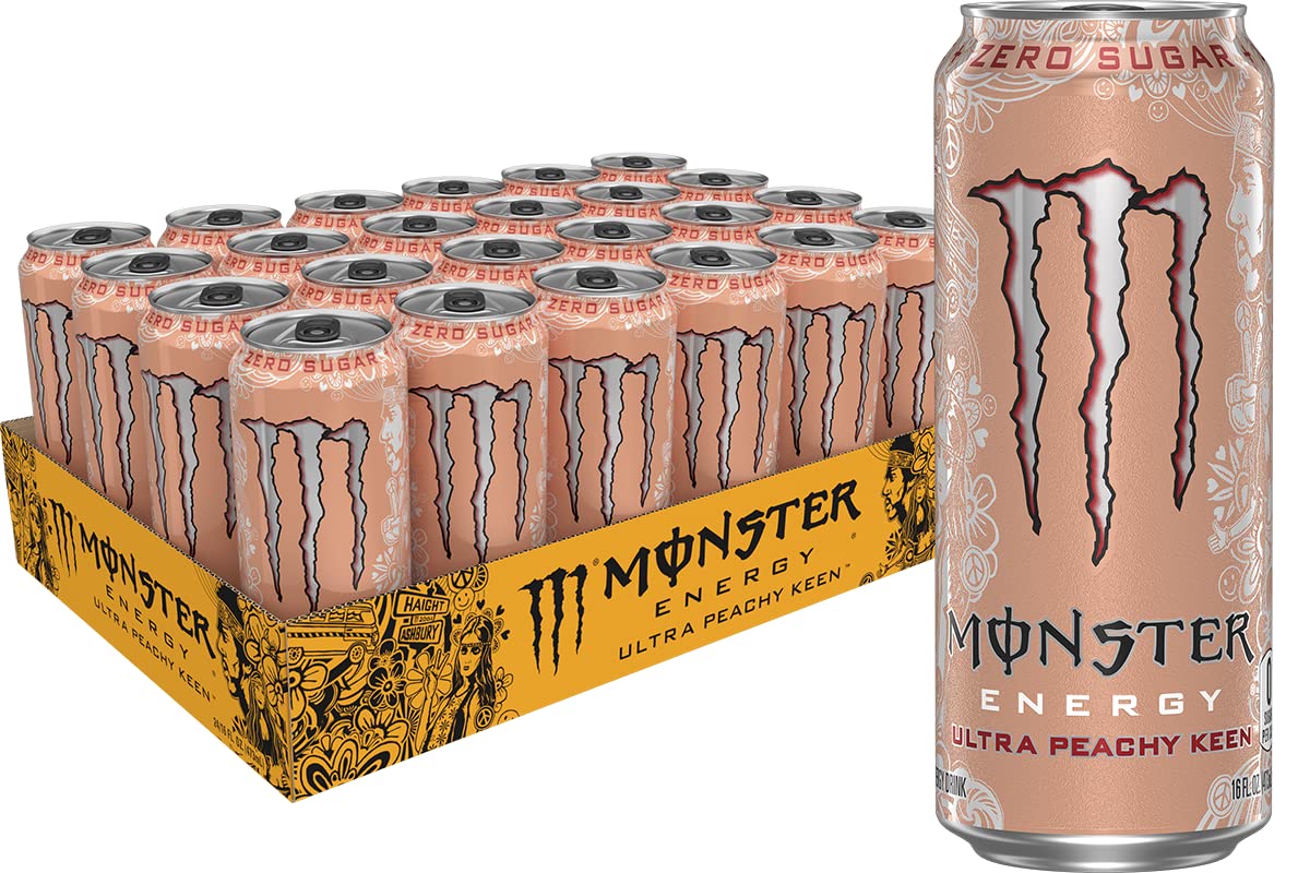 Monster Energy Ultra Red, Sugar Free Energy Drink, 16 Ounce (Pack of 15)
