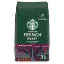 Starbucks French Roast Dark Roast Ground Coffee 28 oz Bag, 100% Arabica Beans, Bold Smoky Flavor, Hot or Iced Coffee