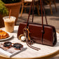 Women's shoulder bag, spacious multi pocket bag, women's crossbody bag, fashionable handbag, top handle, shoulder bag