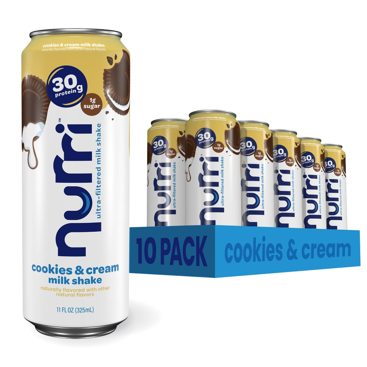 Nurri 30g Protein Ultra Filtered Milk Shake, Chocolate, 10-11 fl oz Cans