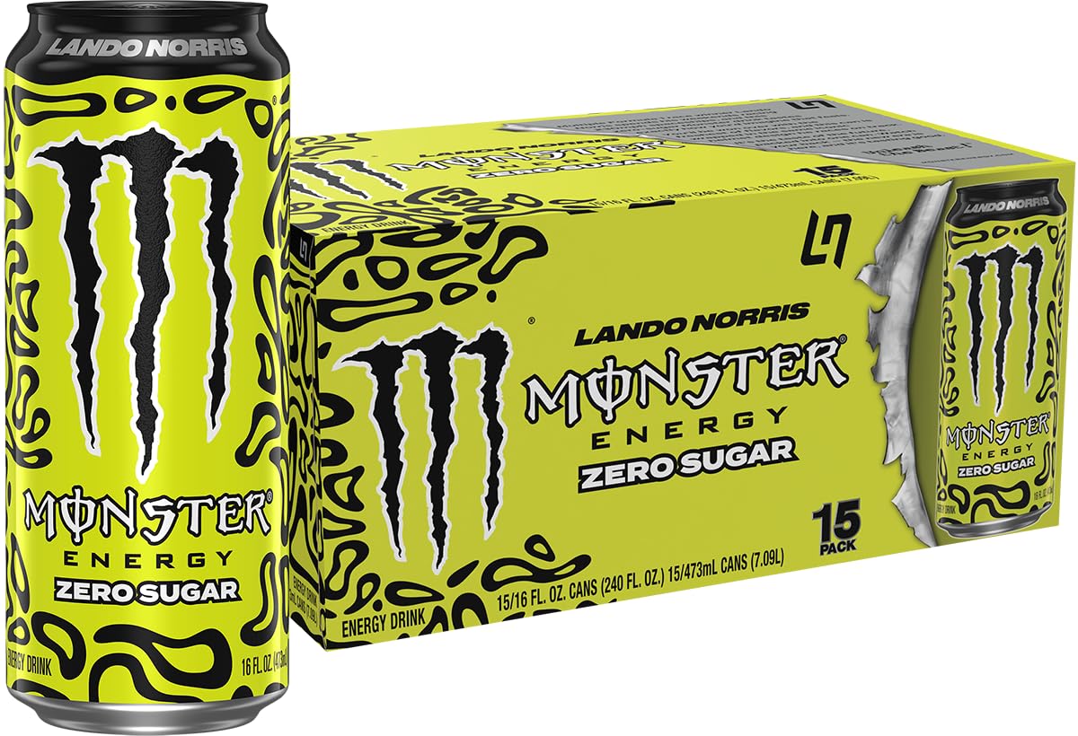Monster Energy Drink, Green, Original, 16 Ounce (Pack of 15)