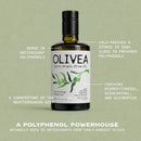 OLIVEA Ultra High Phenolic EVOO 500ml | Organic Greek Olive Oil