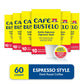 Café Bustelo Espresso Style Dark Roast Coffee Pods, 60 Count