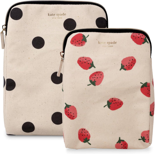 kate spade new york Insulated Snack Bag, Deco Dot and Strawberries