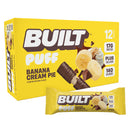 BUILT Puff Protein Bars, Variety Pack, 15g-17g Protein - 12 Count