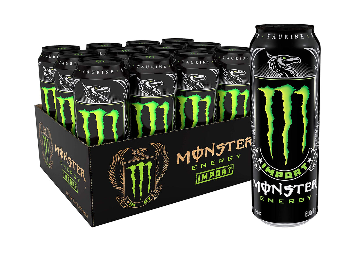 Monster Energy Drink, Green, Original, 16 Ounce (Pack of 15)