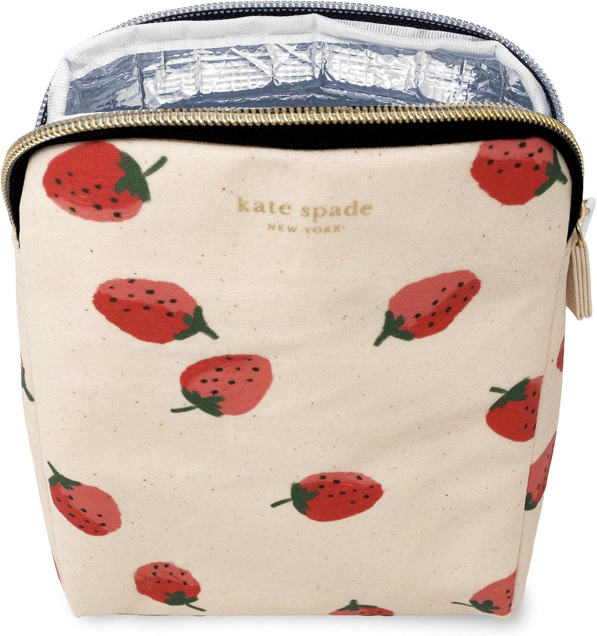 kate spade new york Insulated Snack Bag, Deco Dot and Strawberries