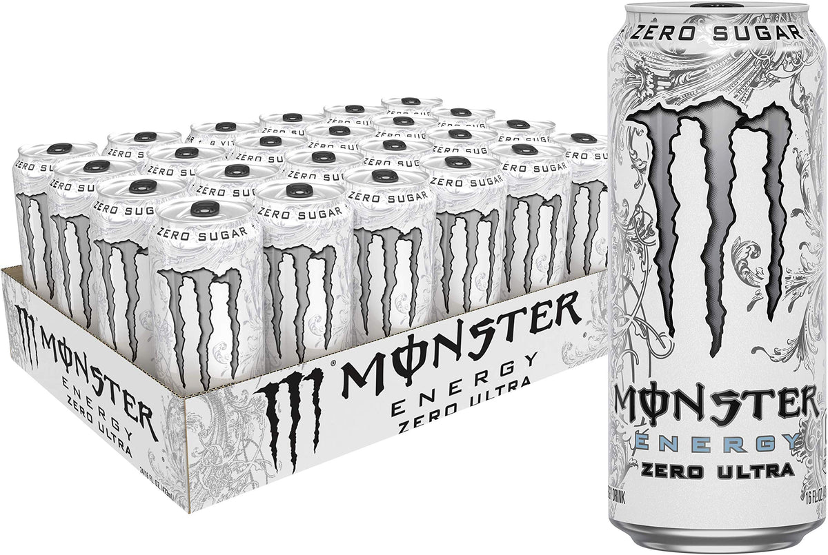 Monster Energy Ultra Red, Sugar Free Energy Drink, 16 Ounce (Pack of 15)