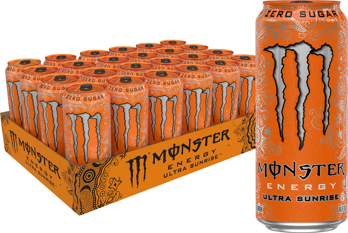 Monster Energy Ultra Red, Sugar Free Energy Drink, 16 Ounce (Pack of 15)