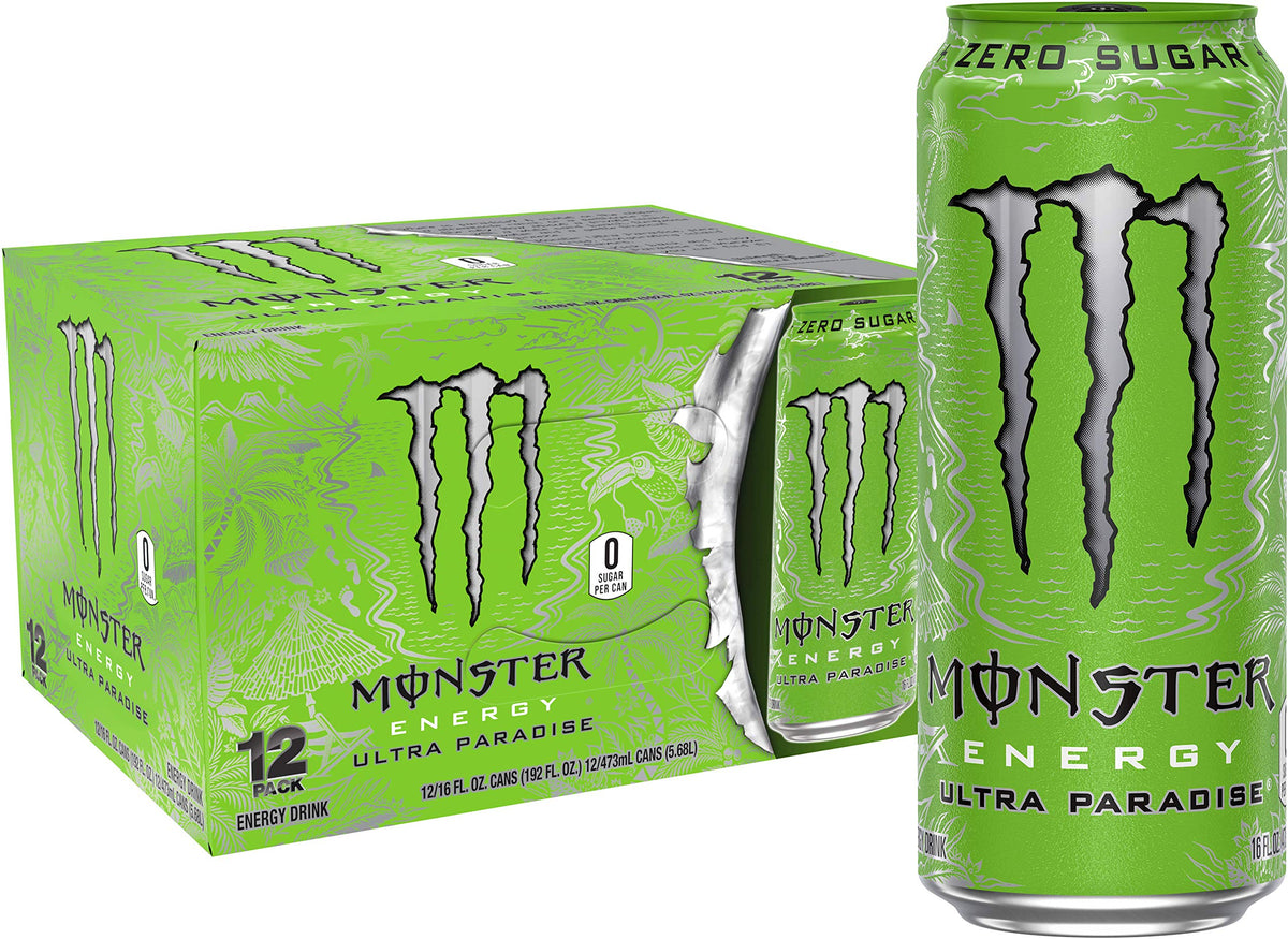 Monster Energy Ultra Red, Sugar Free Energy Drink, 16 Ounce (Pack of 15)