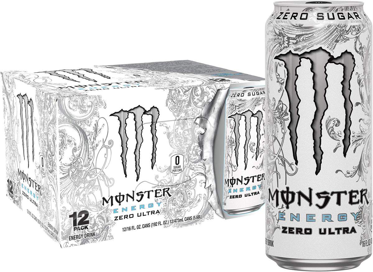Monster Energy Ultra Red, Sugar Free Energy Drink, 16 Ounce (Pack of 15)