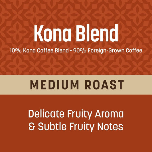 Don Francisco's Kona Blend Whole Bean Coffee, Medium Roast, 18 OZ Bag