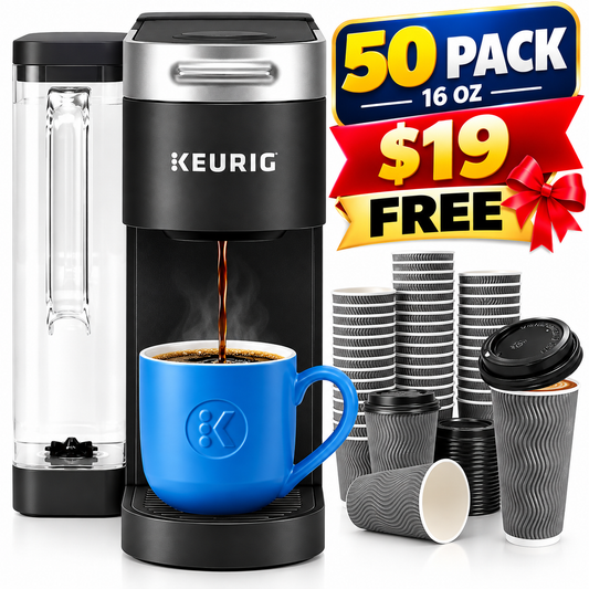 Keurig K-Express Single Serve K-Cup Pod Coffee Maker, 3 Brew Sizes, Strong Button Feature, 42oz Removable Reservoir, Black