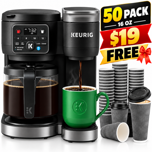 Keurig K-Duo Hot & Iced Single Serve & Carafe Coffee Maker, MultiStream Technology, 72oz Reservoir (Gen 2)