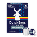 (4 pack) Dutch Bros Vanilla Caramel Flavored Coffee Inspired by Golden Eagle®, 22 Count, Medium Roast, Single Serve Coffee Pods for Keurig K-Cup Brewers