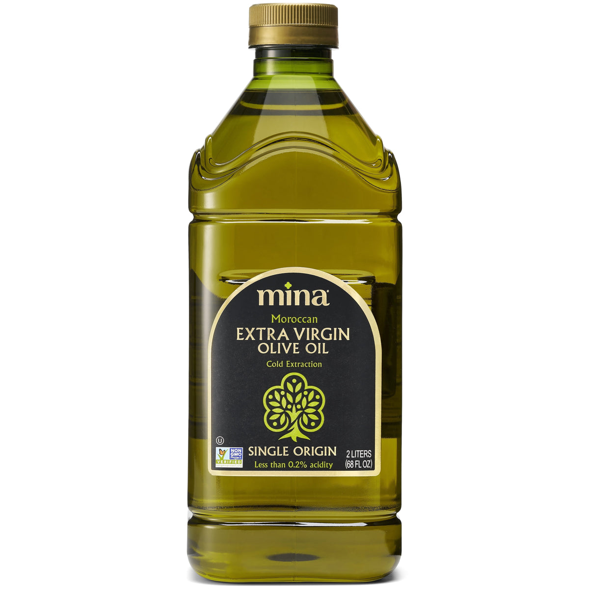 Mina Moroccan Olive Oil Extra Virgin, 68 fl oz, High Polyphenol Olive Oil, Single Origin Olive Oil