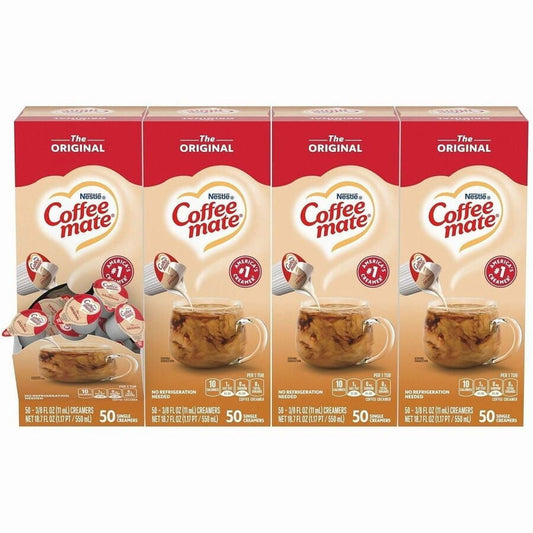 Nestle&reg, NES35110CT, Coffee-Mate&reg; Original Coffee Creamer- Liquid Creamer Singles, 200 / Carton